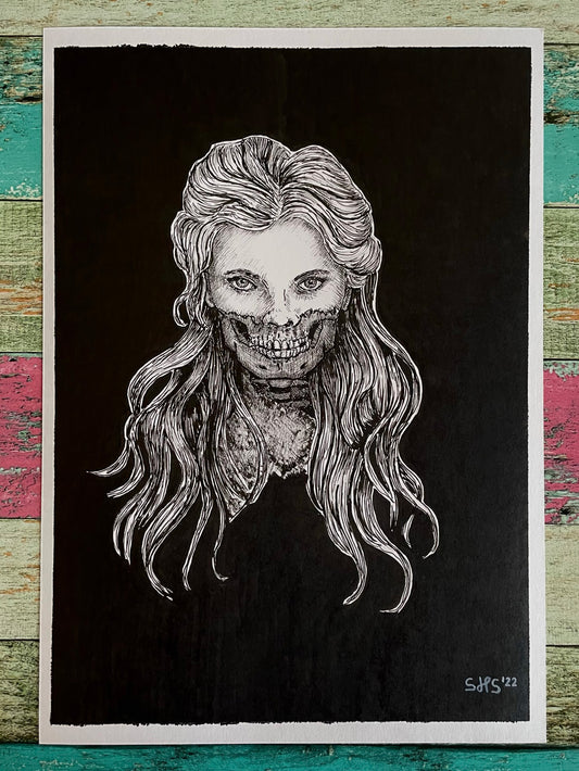 "Dark Mistress" Original Ink Drawing